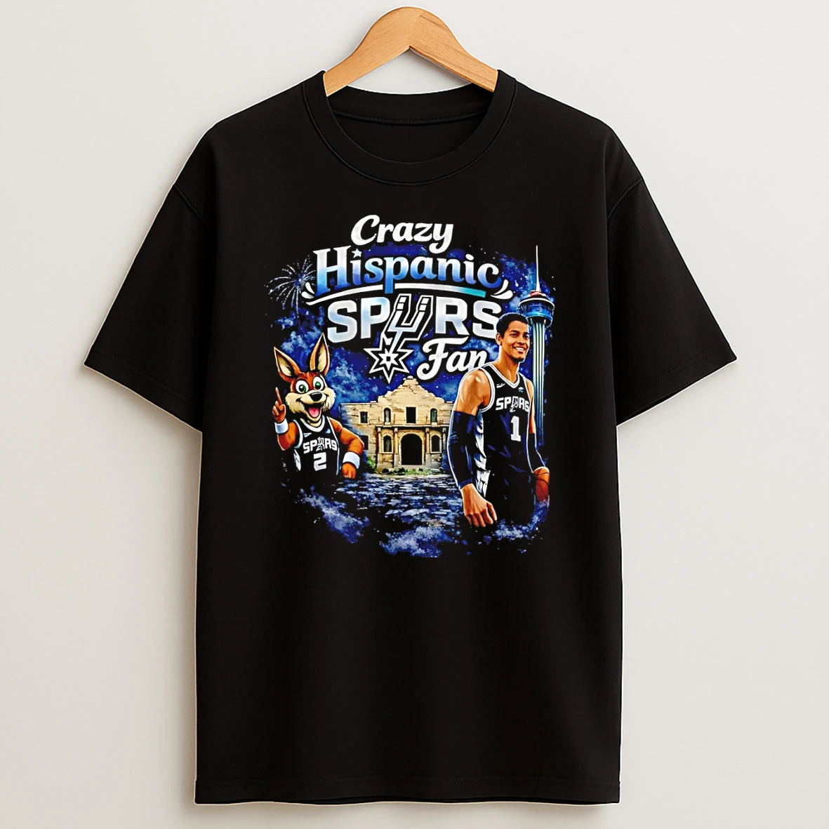 Crazy Hispanic Spurs San Antonio Spurs Basketball 1 Vintage Shirts