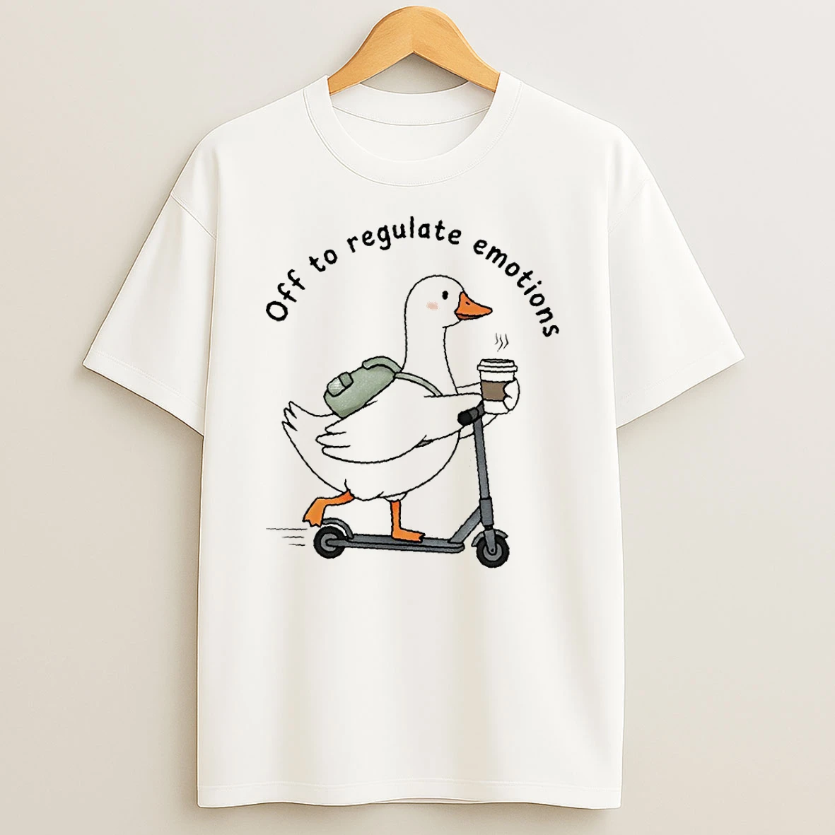Cute Silly Goose Off To Regulate Emotions Shirts