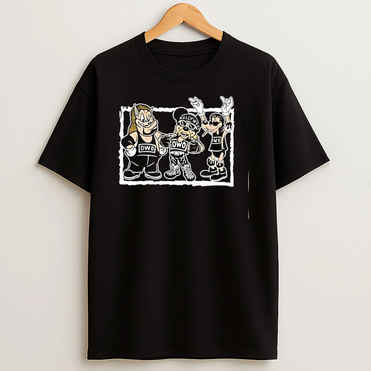 Dwo Disney Hollywood Hogan Kevin Nash Scott Hall Wrestling Shirts