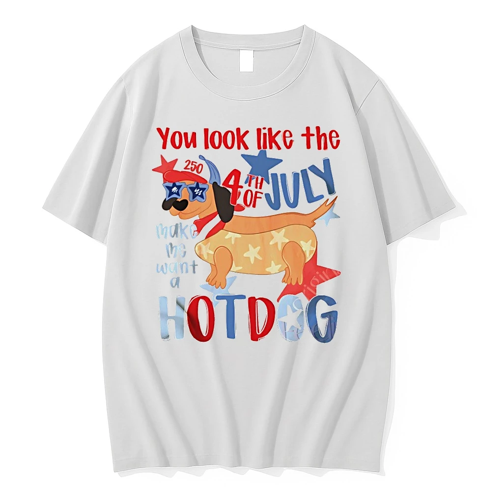Dachshund You Look Like The Make Me Want A Hot Dog 4th Of July Shirts