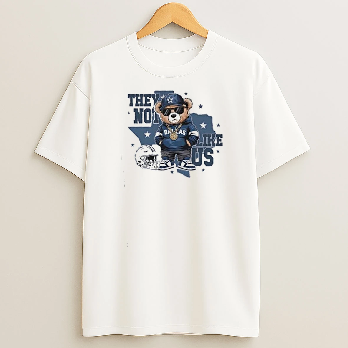 Dallas Cowboys Mascot Fan They Not Like Us Map Shirts