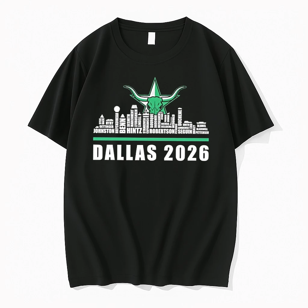 Dallas Stars 2026 City Skyline Graphic Shirts