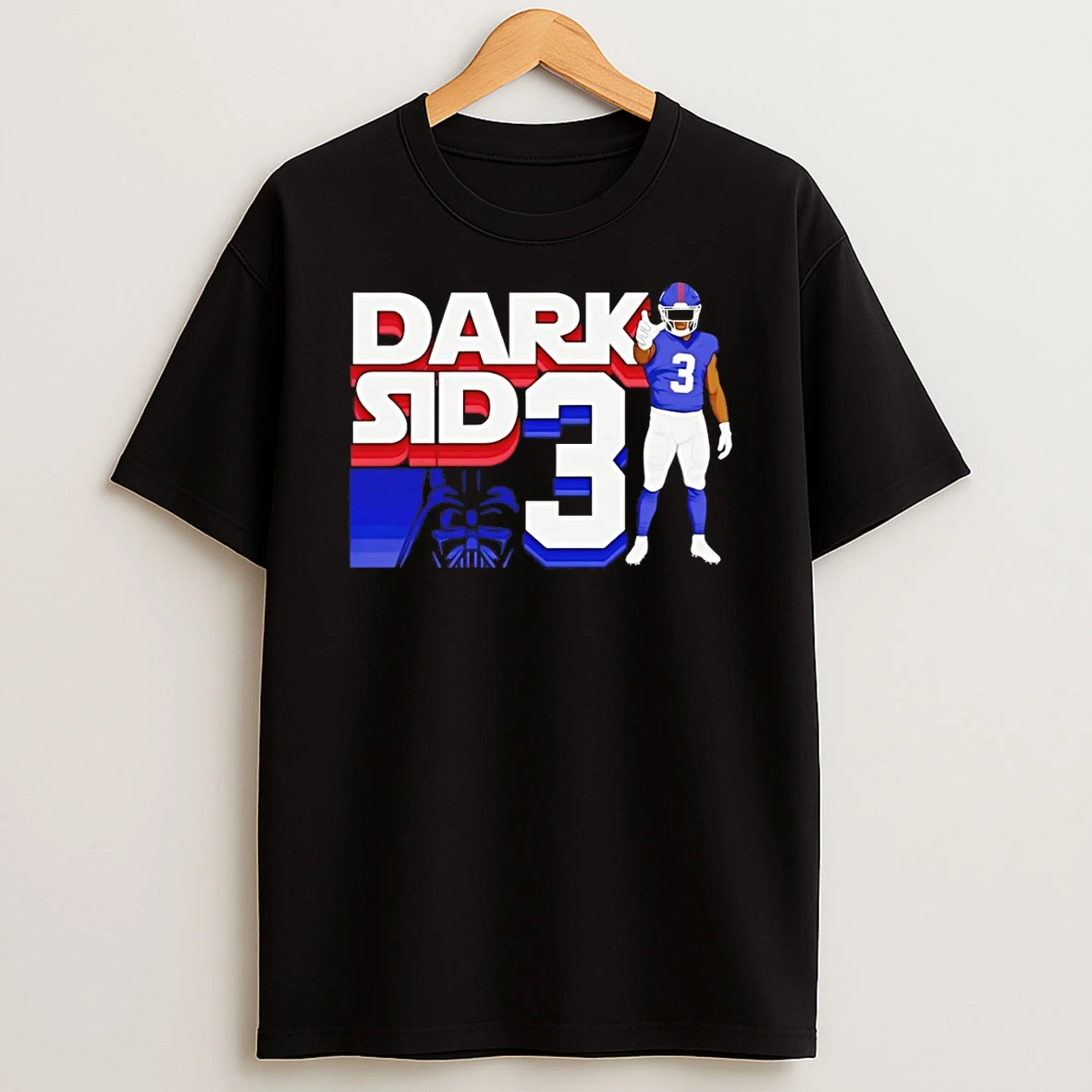 Dark Side 3 Star Wars X New York Giants Football Team Shirts