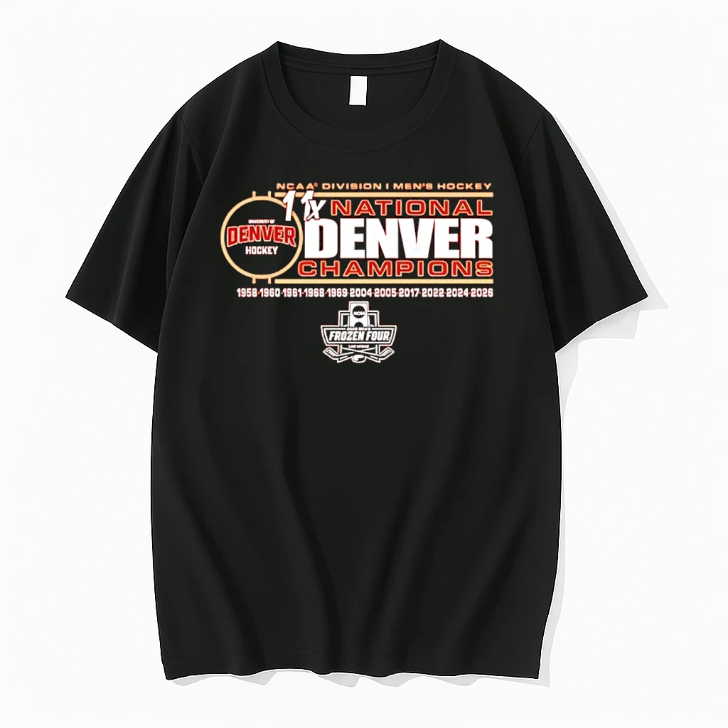 Denver Pioneers 11 Time Ncaa Frozen Four Mens Ice Hockey National Champions Shirts