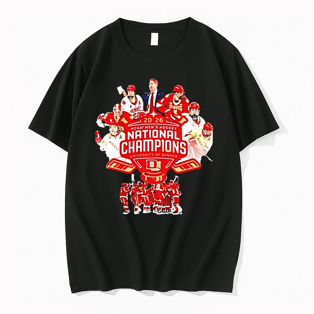 Denver Pioneers Mens Ice Hockey 2026 National Champions Player Collage Shirts