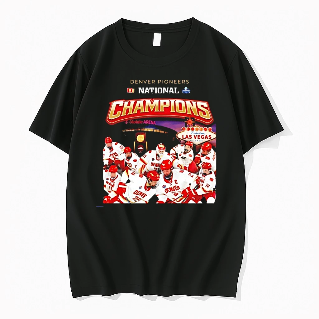 Denver Pioneers Mens Ice Hockey National Champions 26 Alll Team Shirts