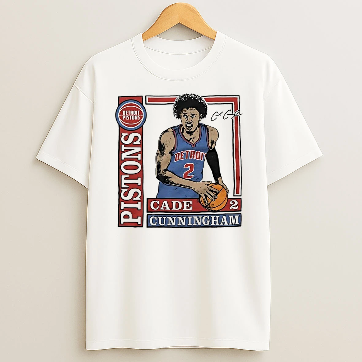 Detroit Pistons Cade Cunningham Signature Shirts