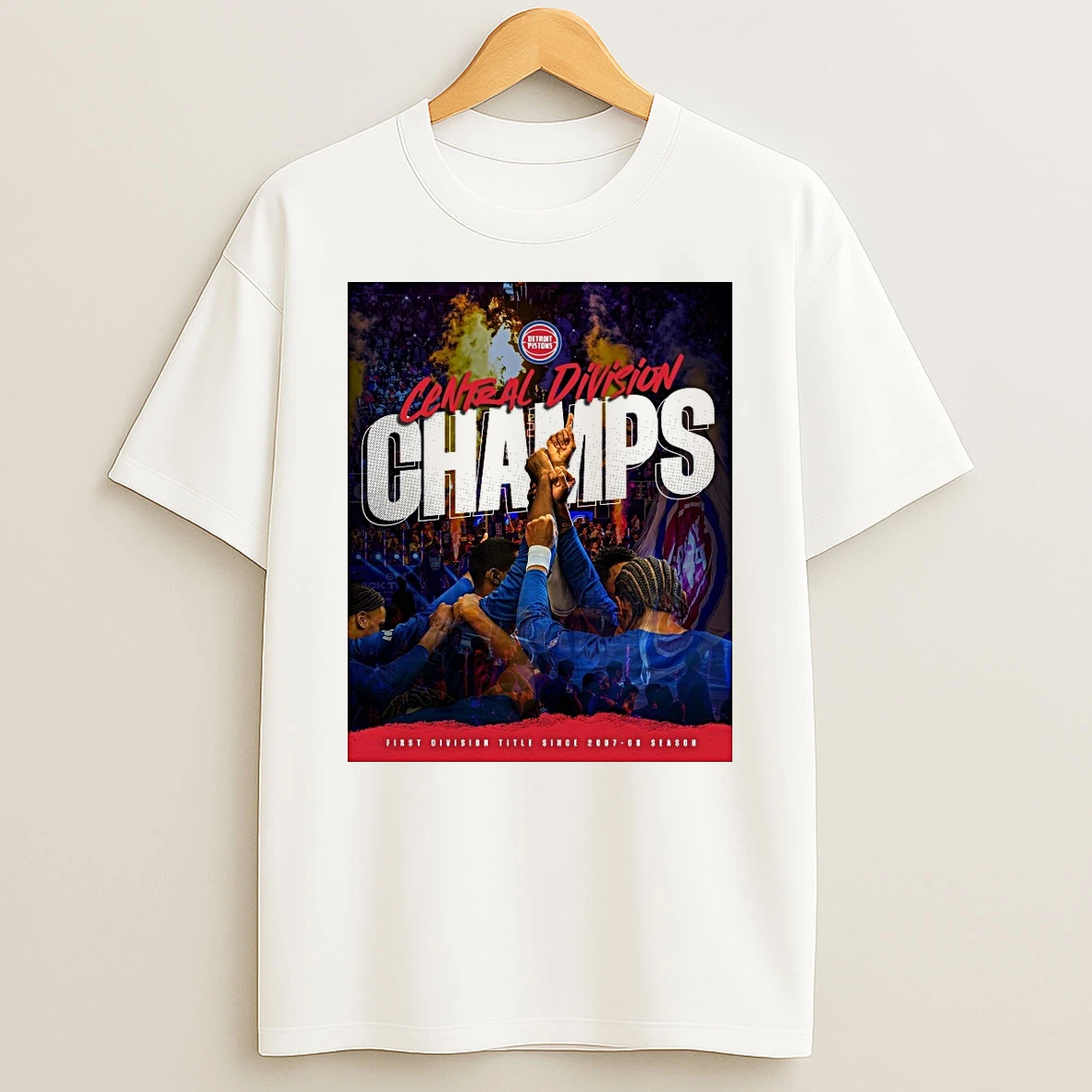 Detroit Pistons Central Division Champs First Division Title Since 2007 08 Season Shirts