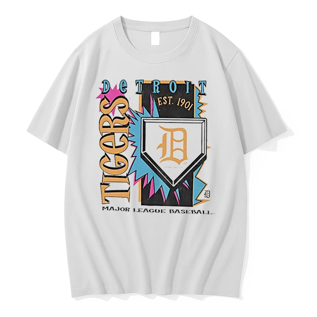 Detroit Tigers 1901 Mlb Cooperstown Neon Field Shock Shirts