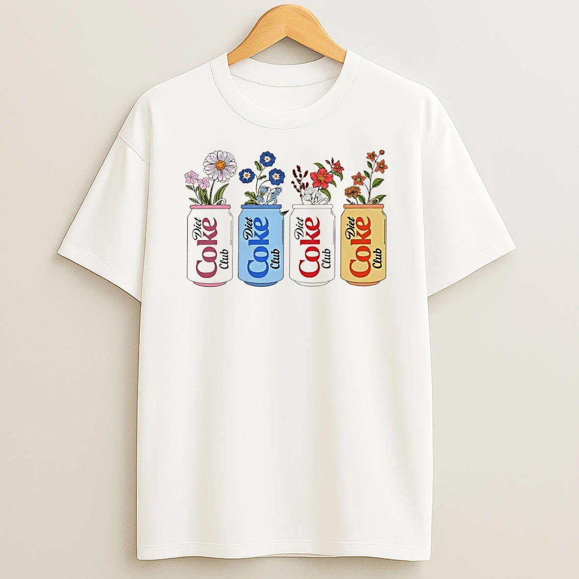 Diet Coke Club Floral Soda Shirts
