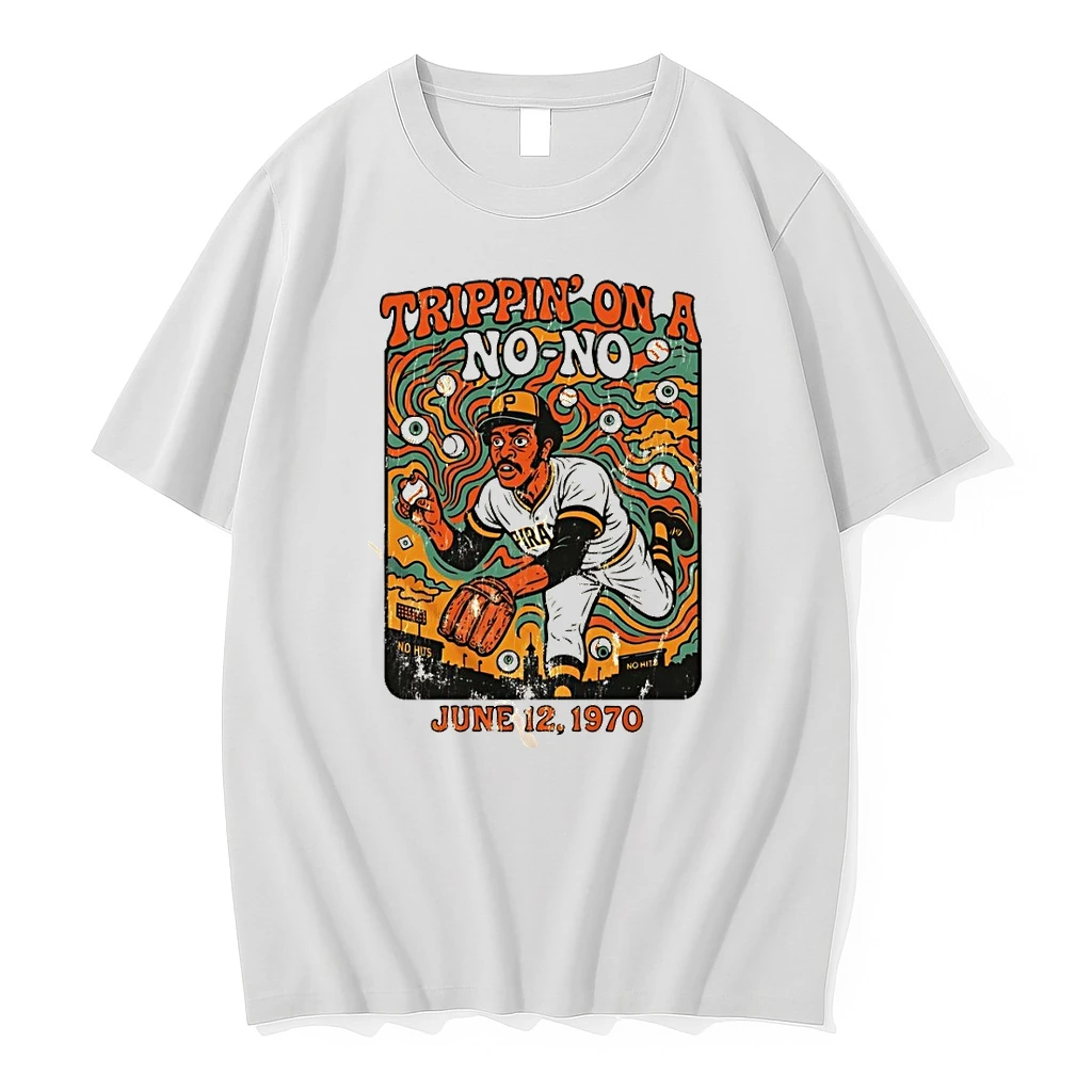 Doc Ellis Pittsburgh Pirates Baseball Trippin On A No No June 12 1970 Shirts