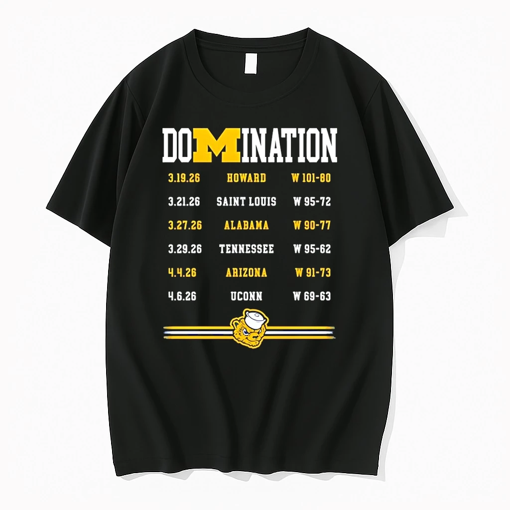 Domination Michigan Wolverines Basketball Howard Saint Louis Alabama Tennessee Shirts