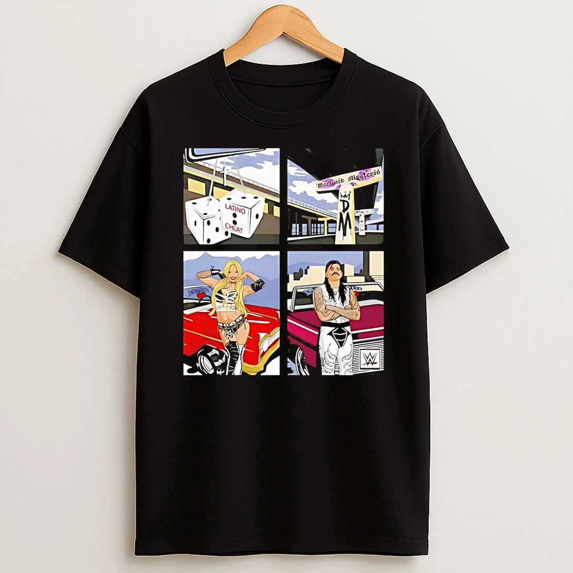 Dominik Mysterio Wwe License To Steal Latino Cheat Shirts