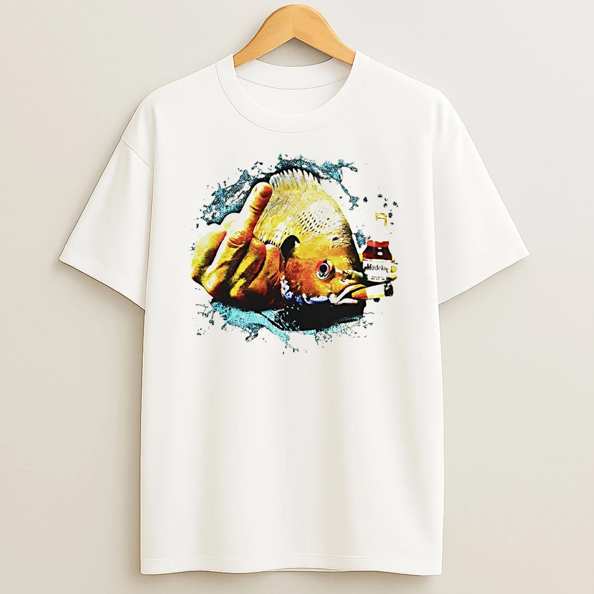 Dope Ass Fish Middle Finger Shirts