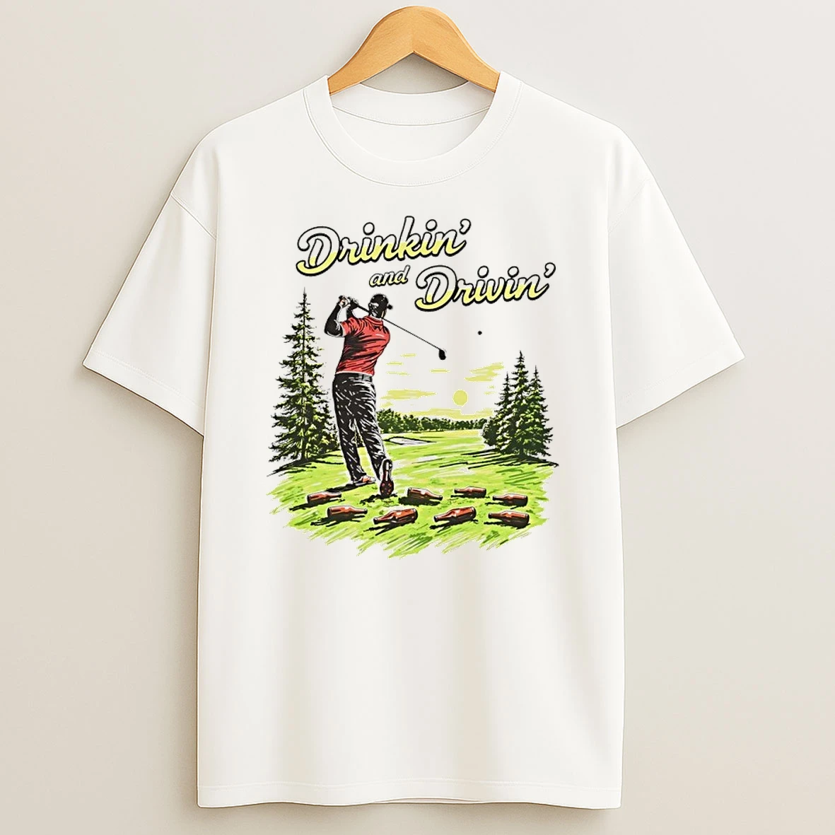 Drinkin And Drivin Golf Graphic Shirts