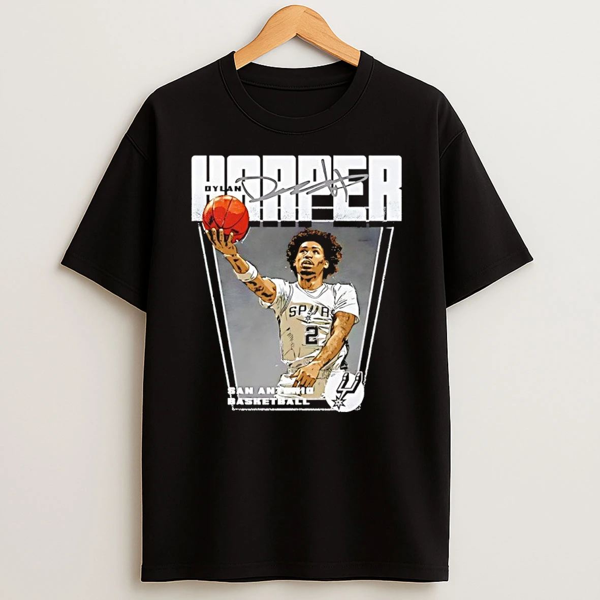 Dylan Harper San Antonio Spurs Basketball Signature Shirts