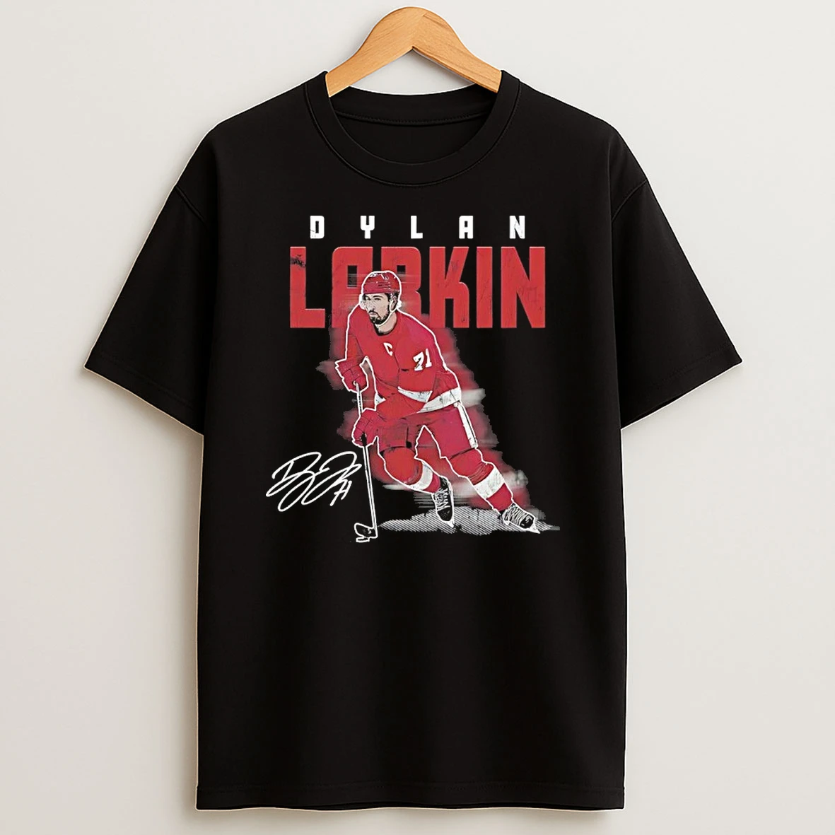 Dylan Larkin Detroit Red Wings Player Name Signature Shirts
