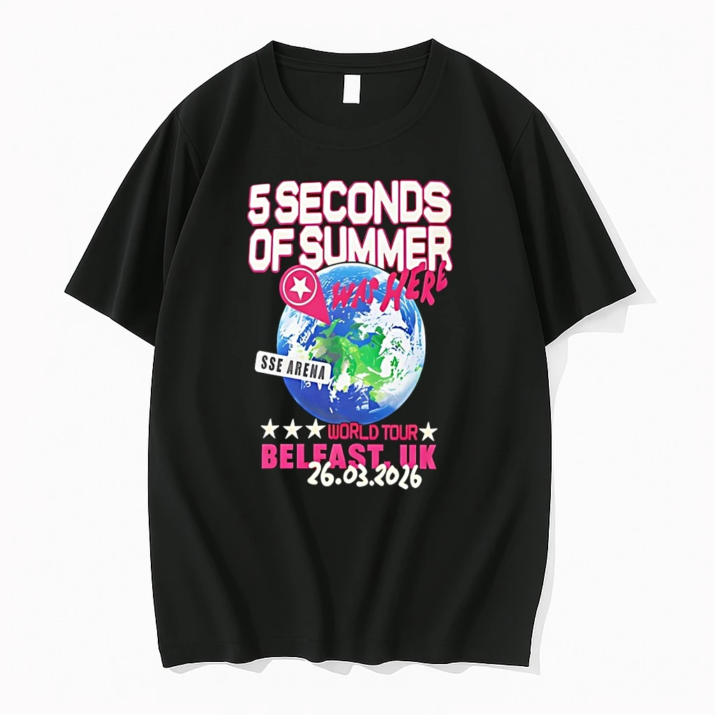 Earth 5sos Seconds Of Summer World Tour Belfast Uk 2026 Shirts