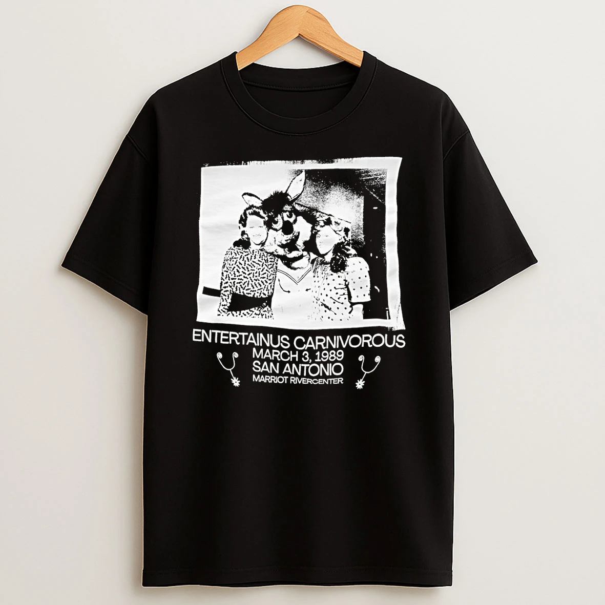 Entertainus Carnivorous Antonio Marriott Rivercenter 1989 Vintage Shirts