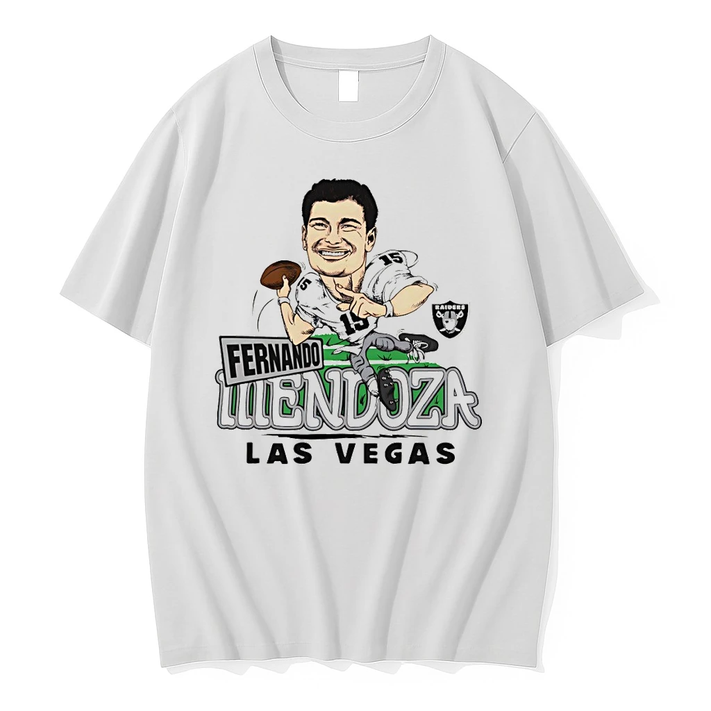 Fernando Mendoza Caricature Player Las Vegas Raiders Football 2026 Shirts