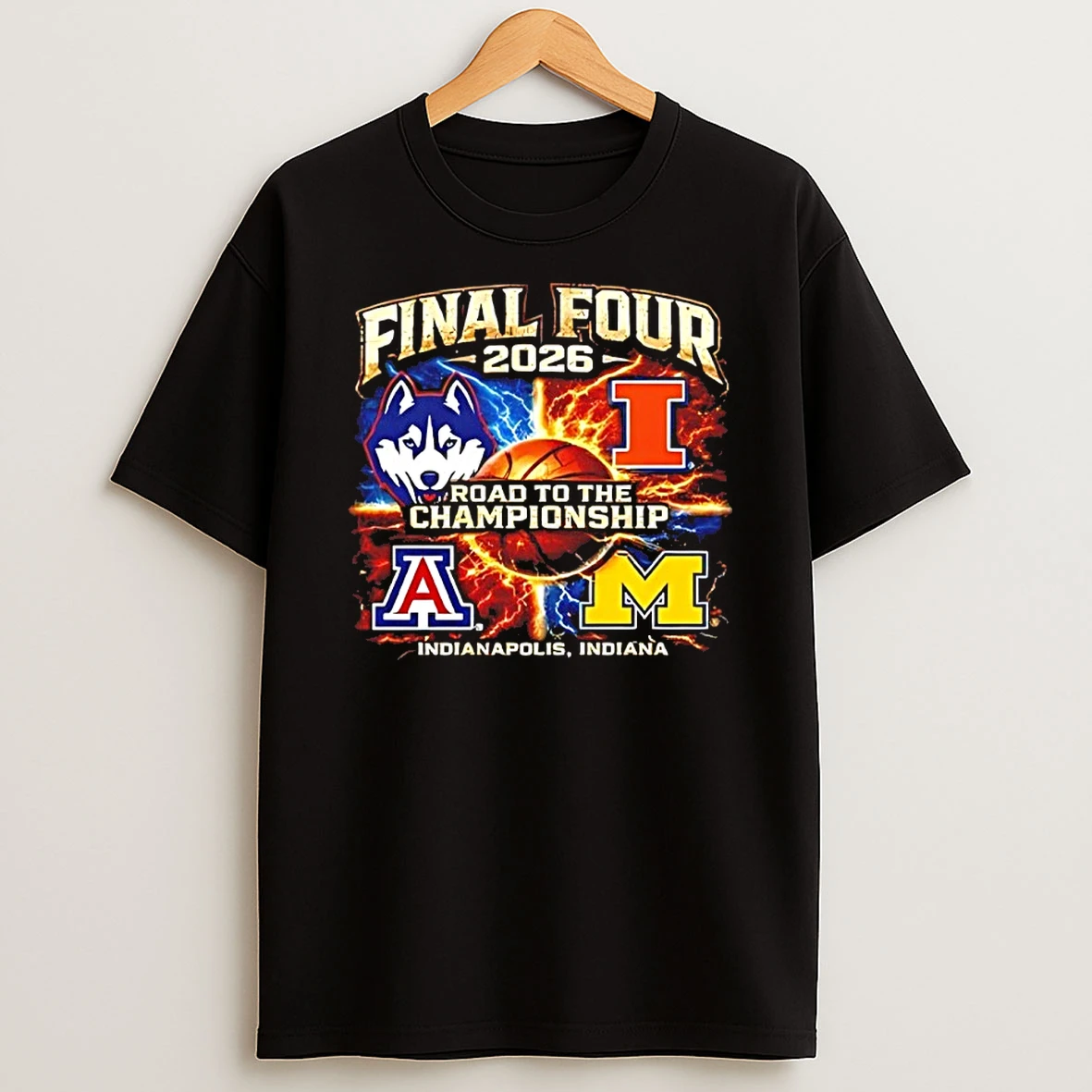 Final Four 2026 Road To The Championship Indianapolis Logos Shirts