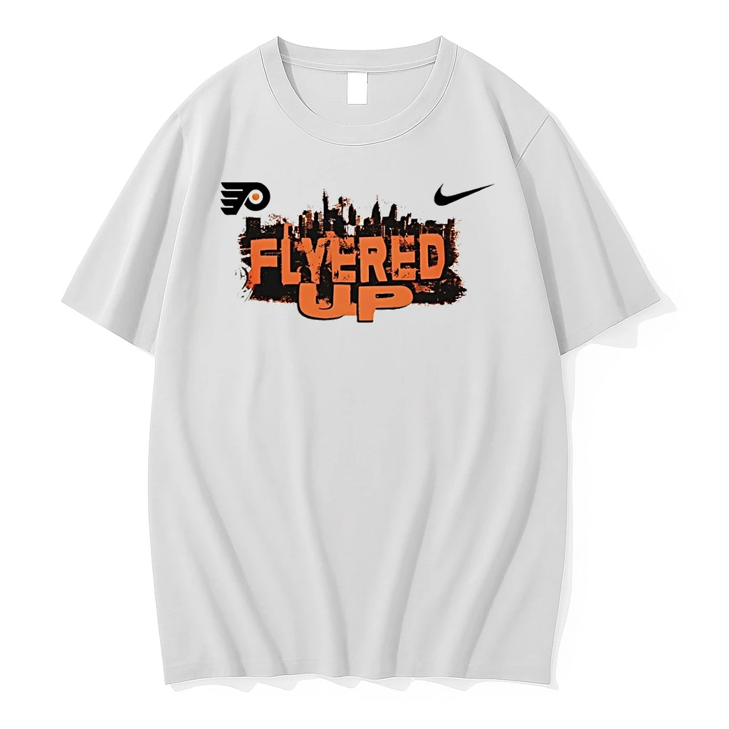 Flyered Up Philadelphia Flyers Hockey Playoff Nike Logo Shirts
