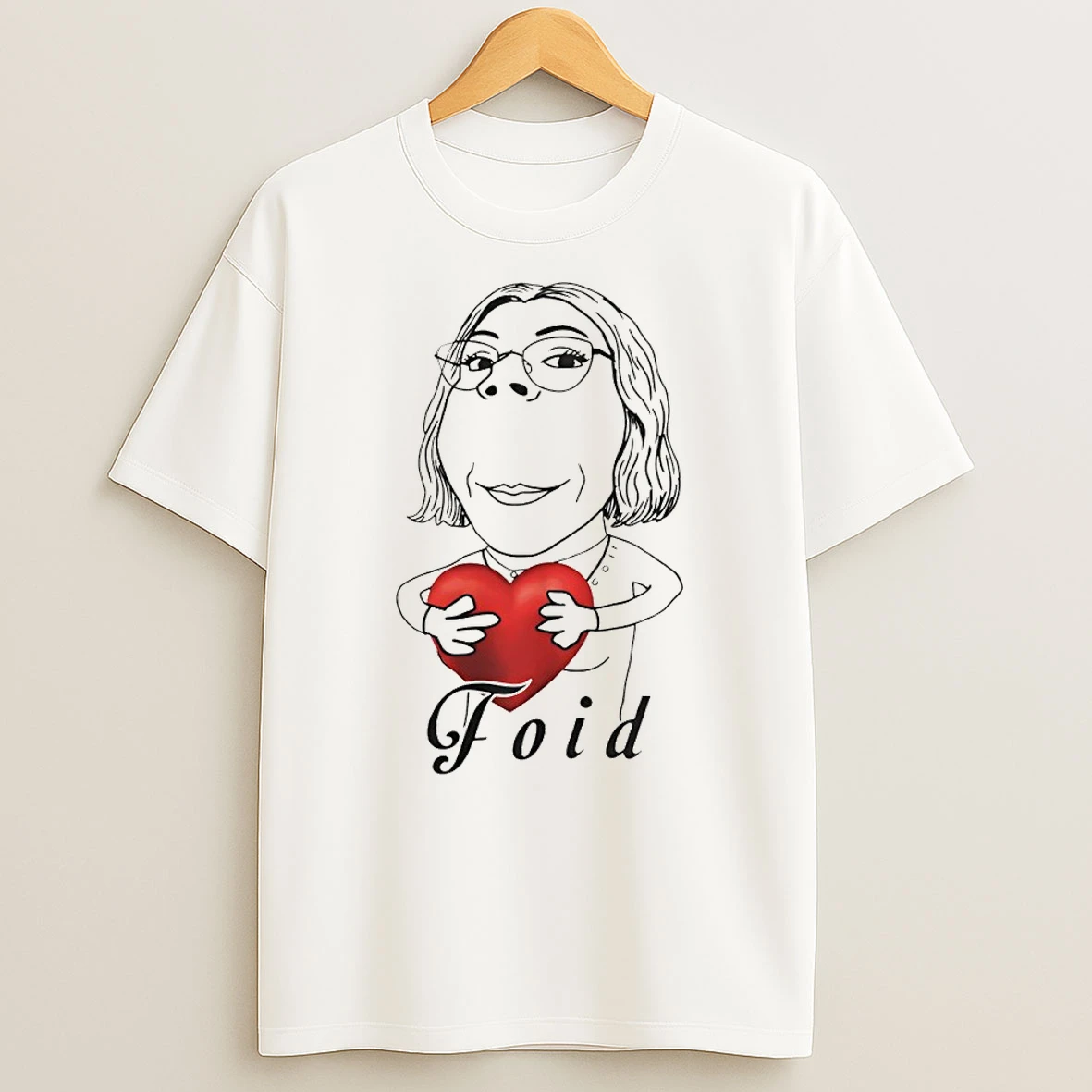 Foid Girl Holding Heart Meme Shirts