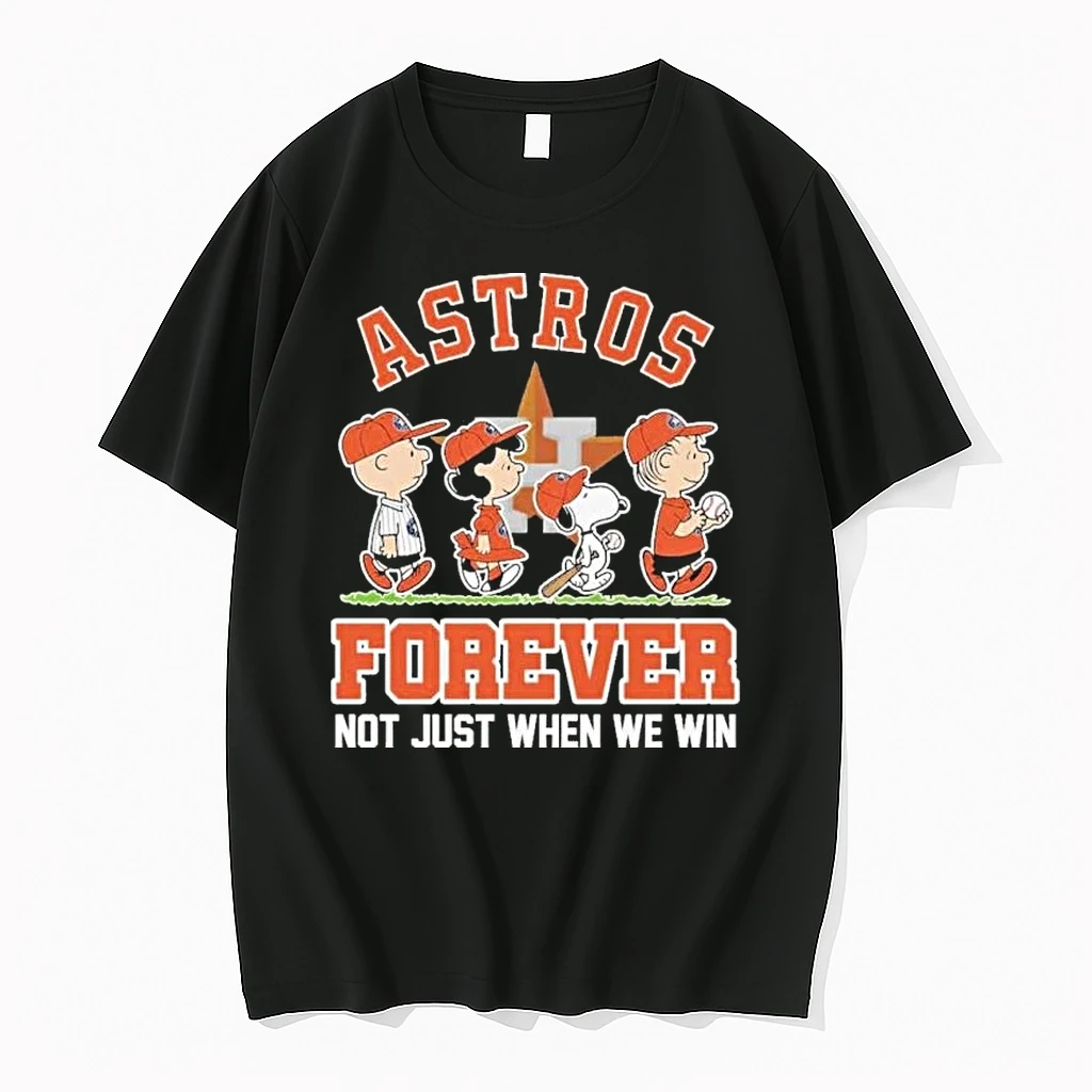 Forever The Peanuts Characters X Houston Astros Baseball Shirts