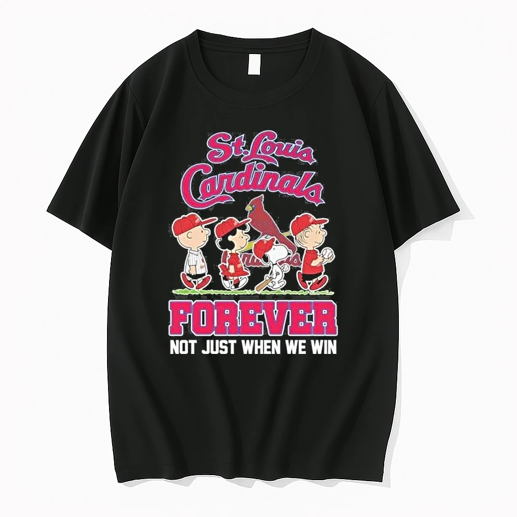 Forever The Peanuts Characters X St Louis Cardinals Baseball Shirts
