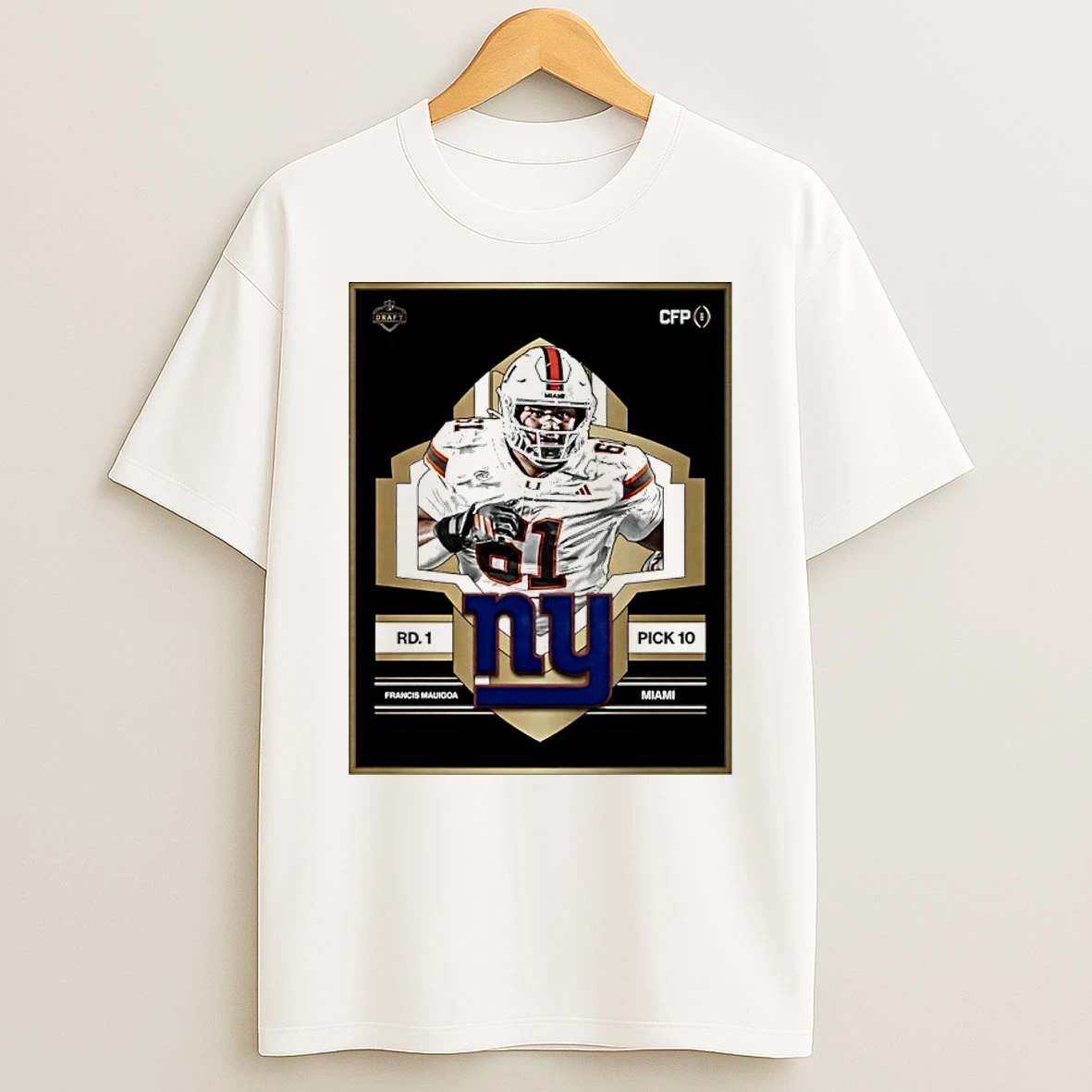 Francis Mauigoa 10 New York Giants Nfl Draft 2026 Shirts