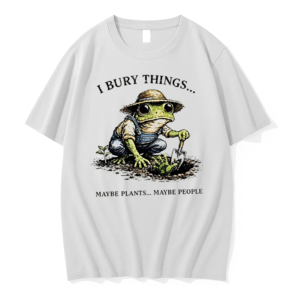 Frog I Bury Things Maybe Plants Maybe People Vintage Shirts