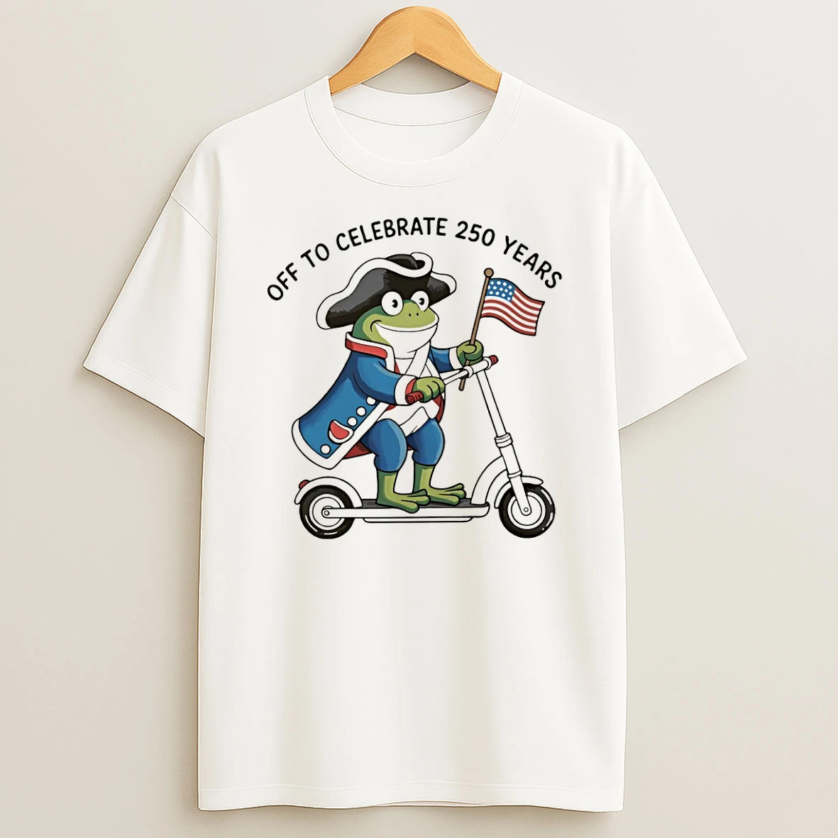 Frog Meme Holding Usa Flag Off To Celebrate 250 Years 4th Of July Shirts