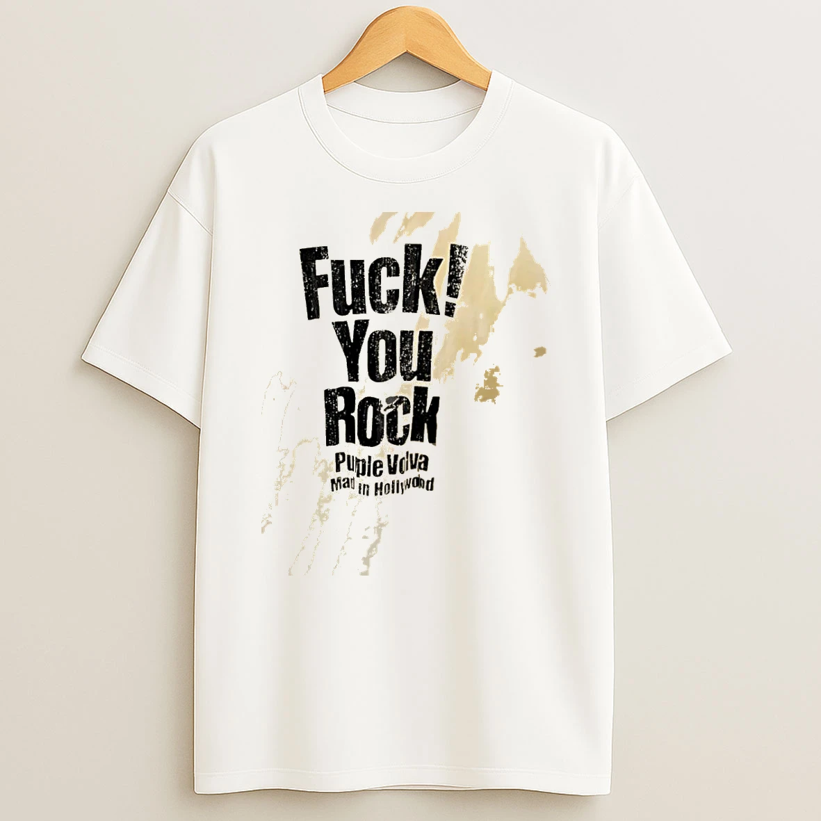 Fuck You Rock Puple Volva Made In Hollywood Shirts