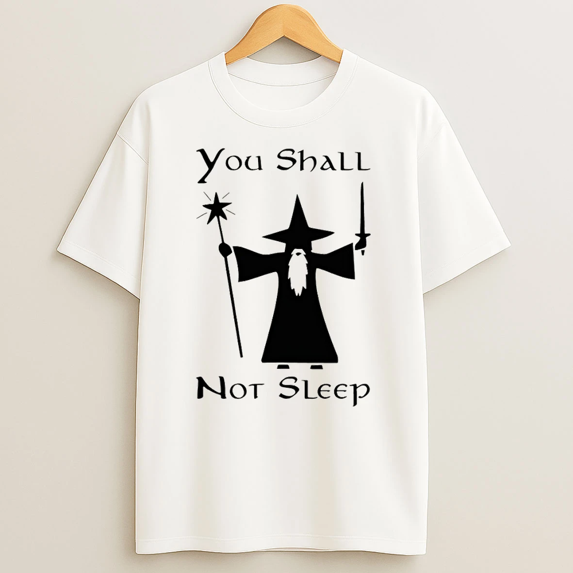 Gandalf You Shall Not Sleep Vintage Shirts