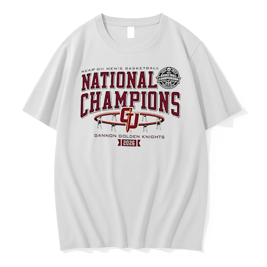 Gannon Golden Knights 2026 Division Ii Mens Basketball National Champions Shirts