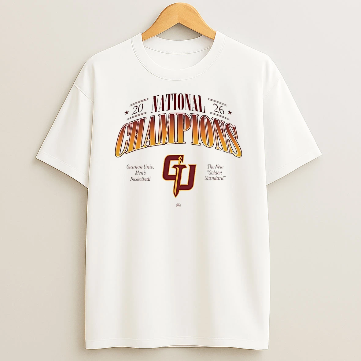 Gannon Golden Knights Mens Basketball The New Golden Standard 2026 National Champions Shirts