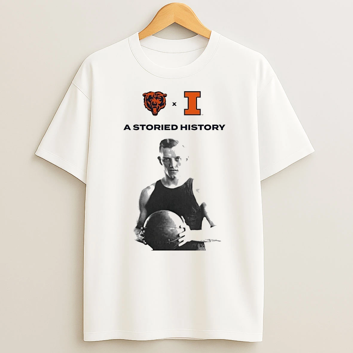George Halas A Storied History Chicago Bears X Illinois Fighting Illini Shirts