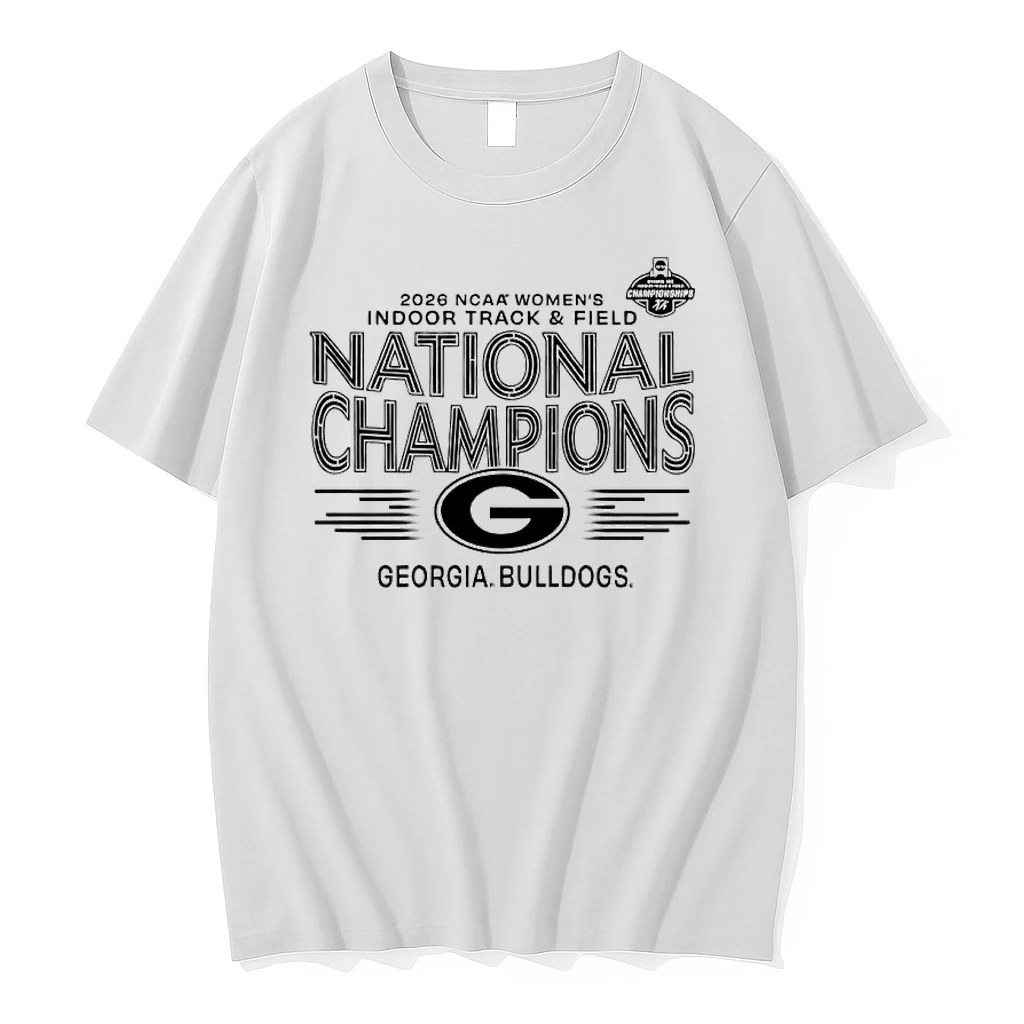 Georgia 2026 Ncaa Womens Indoor Track And Field National Champions Shirts