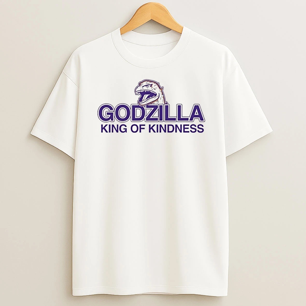 Godzilla King Of Kindness Gold Shirts