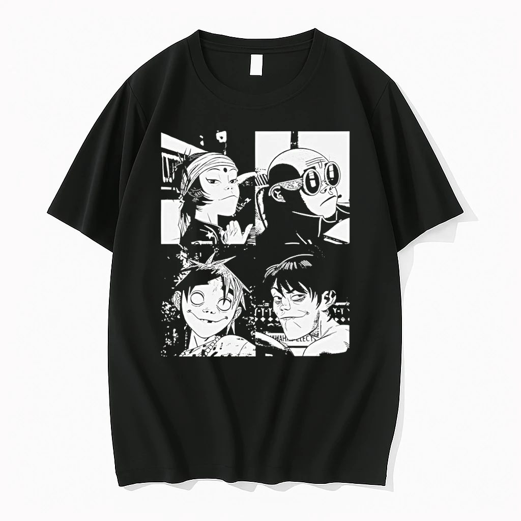 Gorillaz Band Cartoon Graphic Shirts