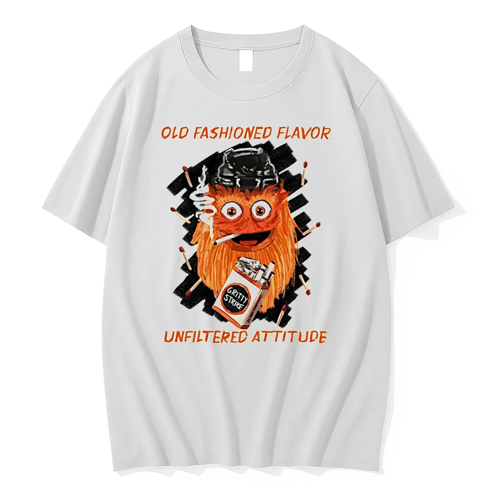 Gritty Smoking Philadelphia Flyers Hockey Old Fashioned Flavor Unfiltered Attitude Shirts
