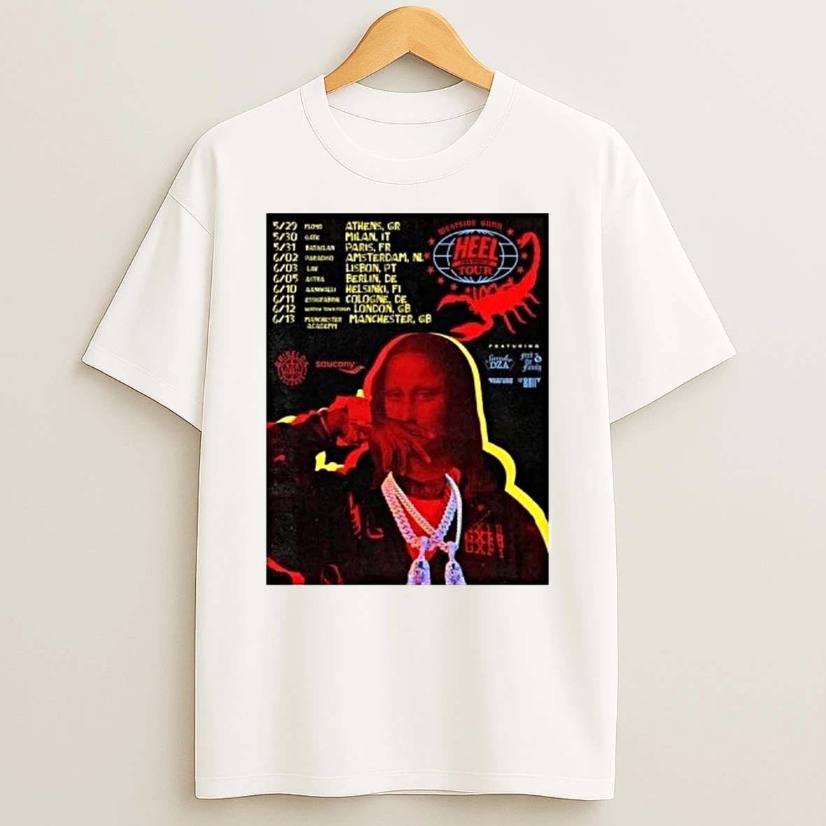 Gunn Heel The World Tour 2026 Europe And Uk Shirts