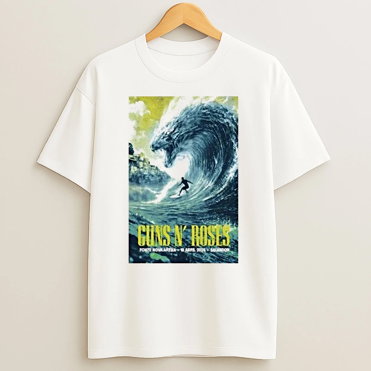 Guns N Roses 4 15 2026 Salvador Brazil Shirts
