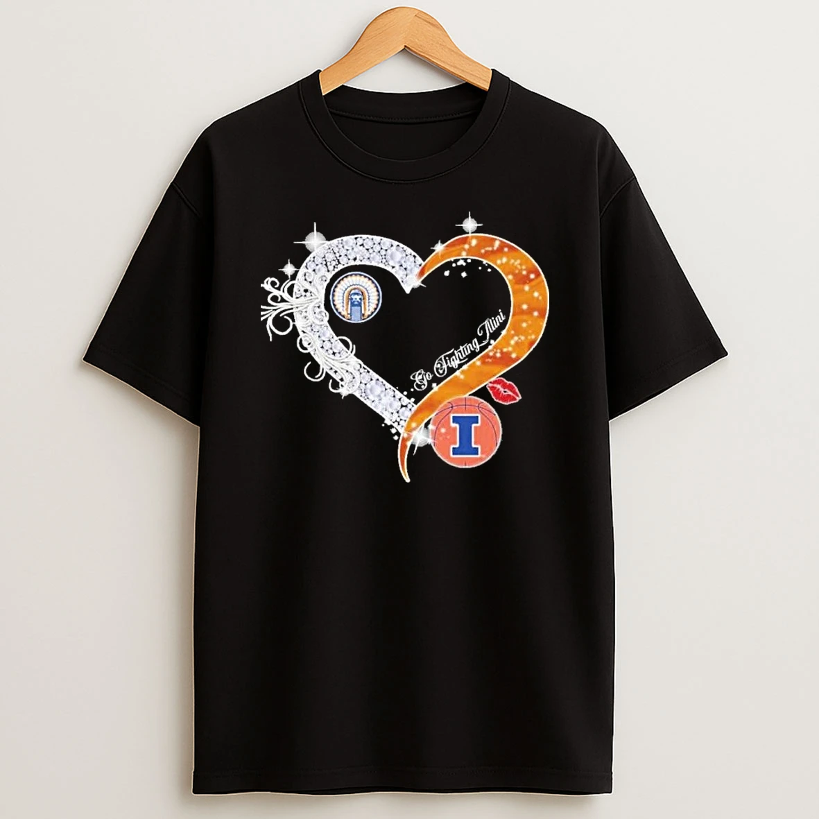 Heart Illinois Fighting Illini Mens Final Four 2026 Shirts