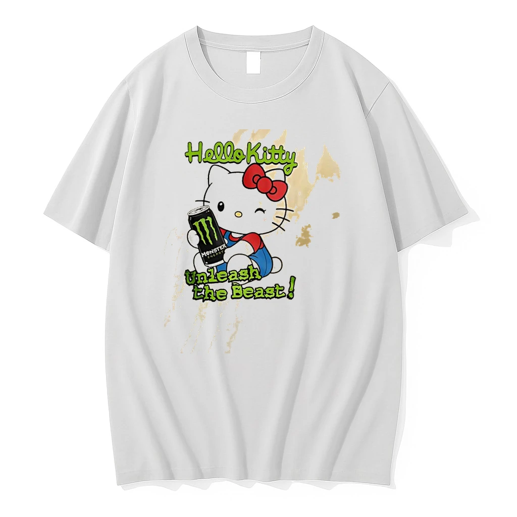 Hello Kitty Holding Monster Energy Unleash The Beast Shirts