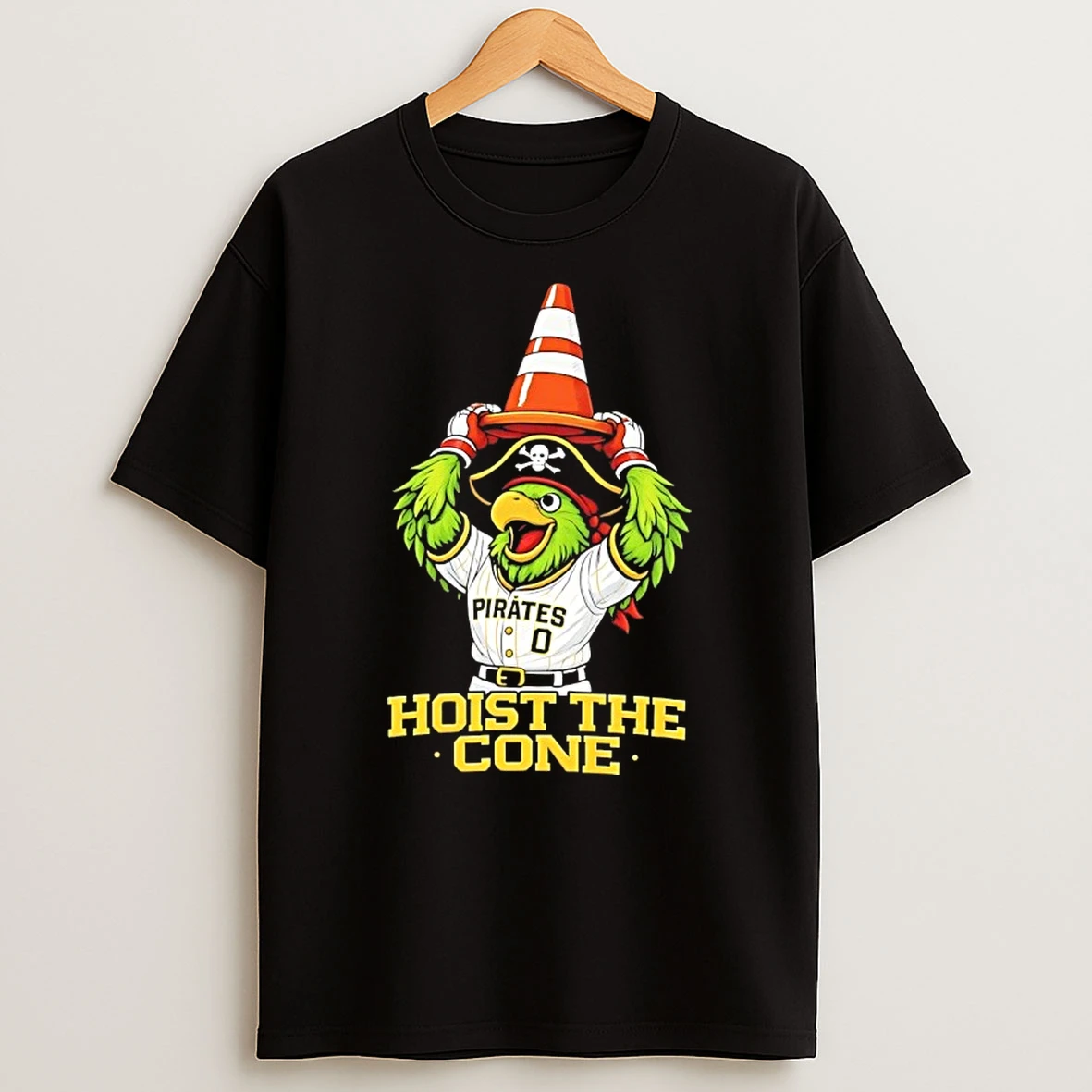 Hoist The Cone Pittsburgh Pirate Parrot Mascot Shirts