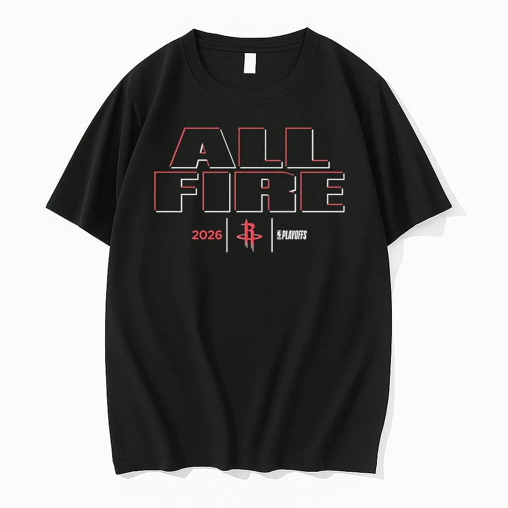 Houston Rockets All Fire 2026 Nba Playoffs Shirts