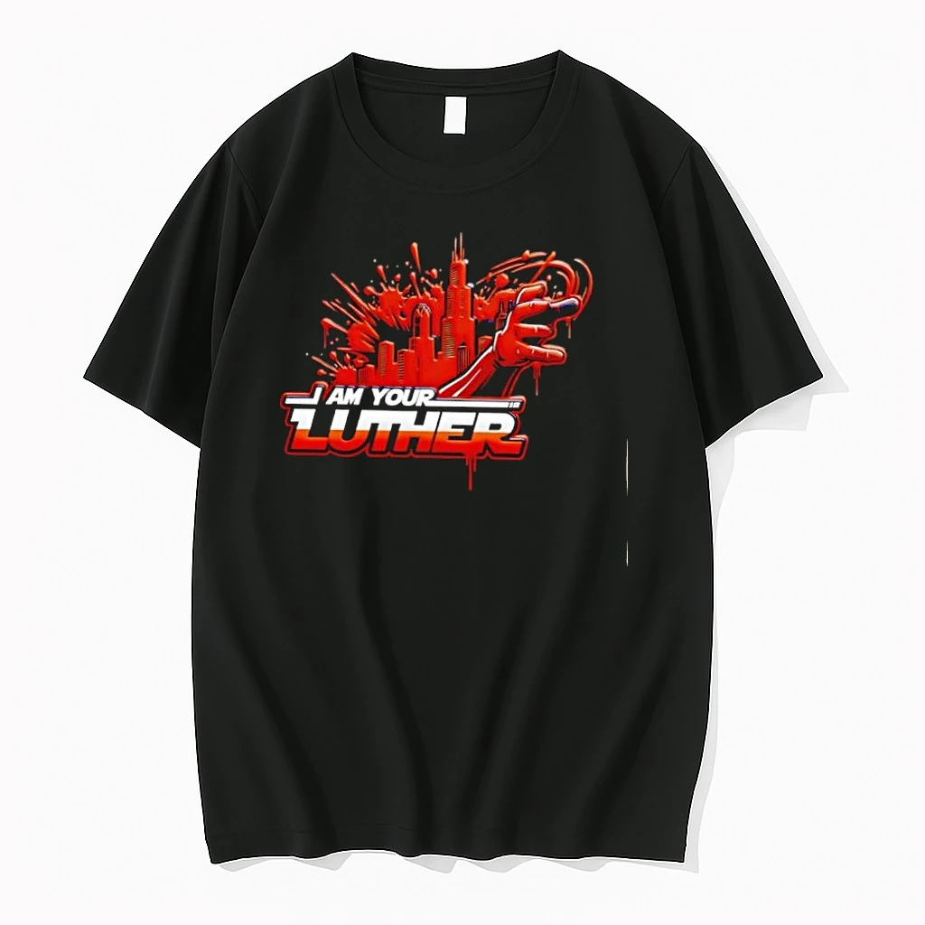 I Am Your Luther Chicago City Skyline Hand Splash Shirts