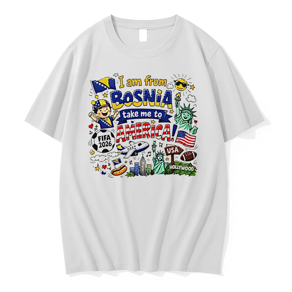 I Am From Bosnia Take Me To America Bosnia Usa World Cup 2026 Shirts