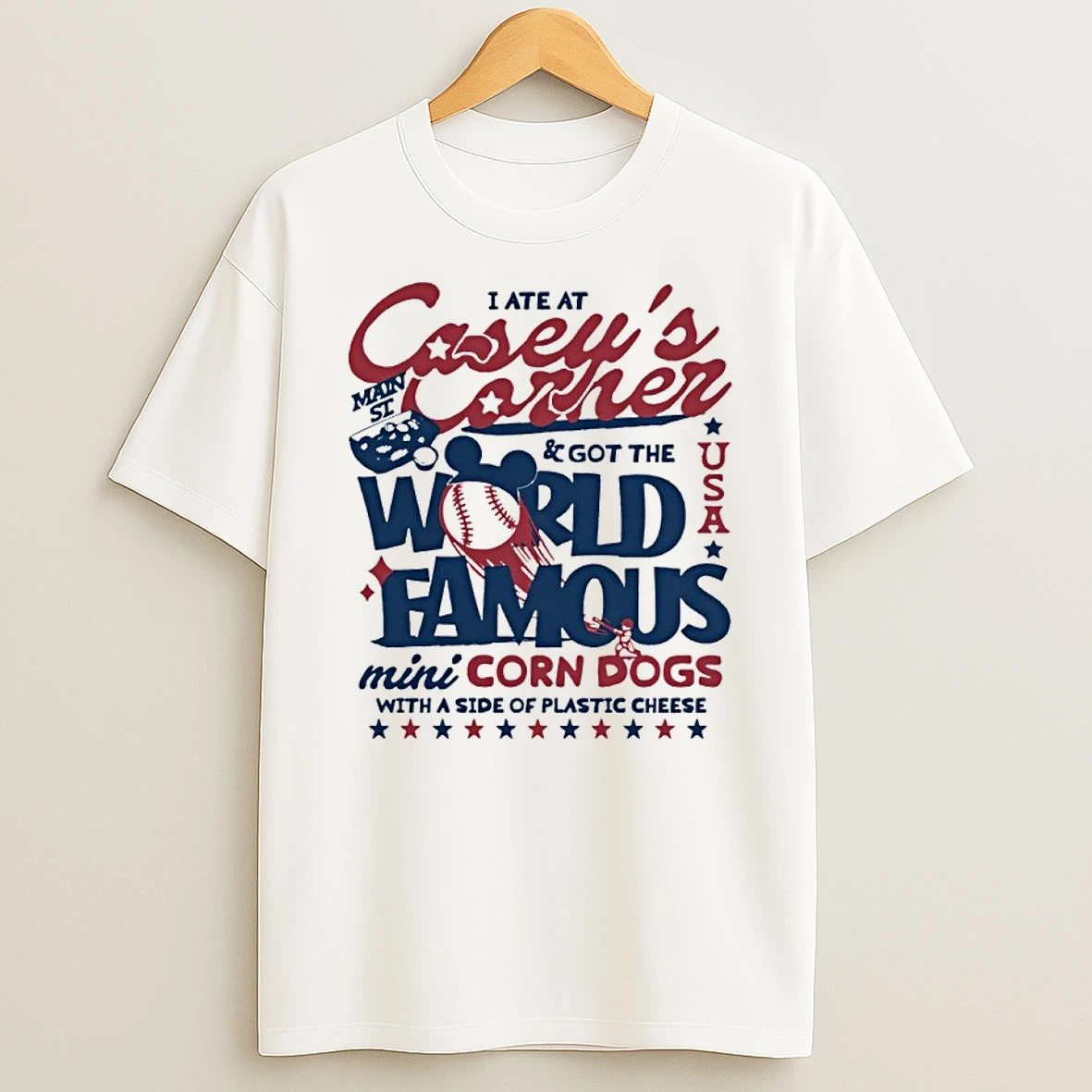 I Ate At Caseys Corner And Got The World Famous Mini Corn Dogs With A Side Of Plastic Cheese Shirts